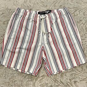 Rodd & Gunn Striped resort Shorts in Red, Black, and White